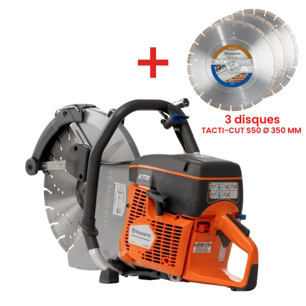 Découpeuse thermique professionnelle K770 + 3 Disques Tacti-Cut S50