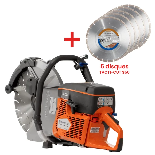 Découpeuse thermique professionnelle K770 + 5 Disques Tacti-Cut S50