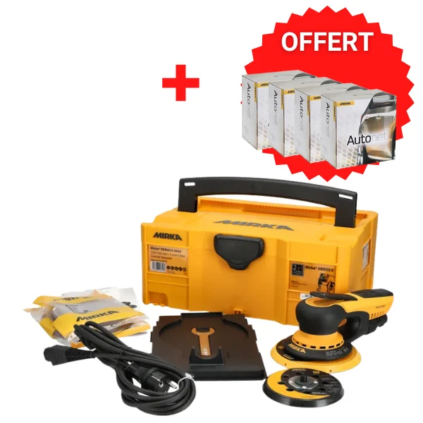 Ponceuse orbitale DEROS II 5650 125/150 mm + boîtes abrasifs