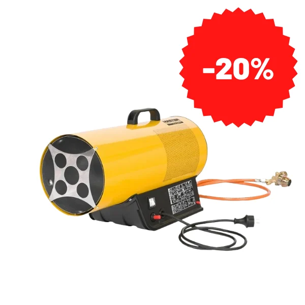 Chauffage d’air à gaz direct haute puissance 36-53 kW, mobile et robuste