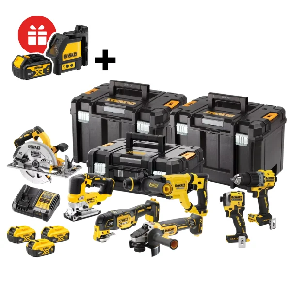 Kit 7 outils XR 18 V Brushless nouvelle génération + Laser DW088K-XJ offert + batterie offerte après enregistrement