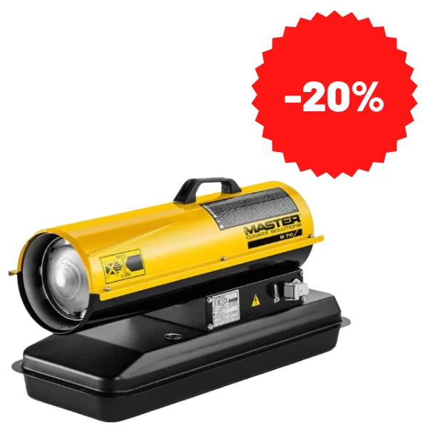 Chauffage mobile à combustion directe 20 kW – chauffage diesel à air forcé