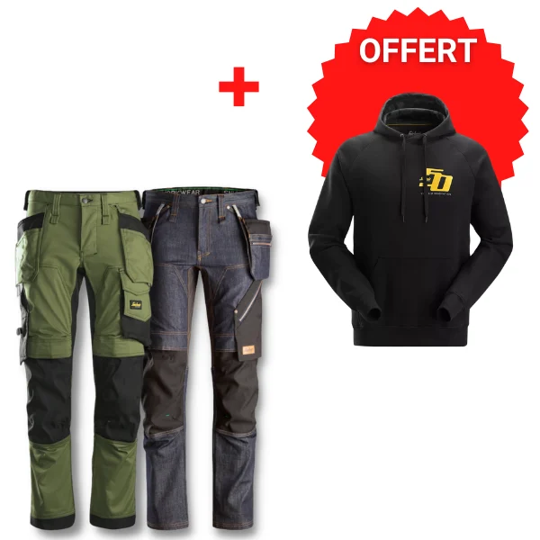 2 Pantalons + 50 years hoodie