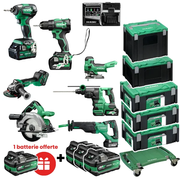 Pack machines 7 machines 18 V- Hikoki KC18H7B-MVA3